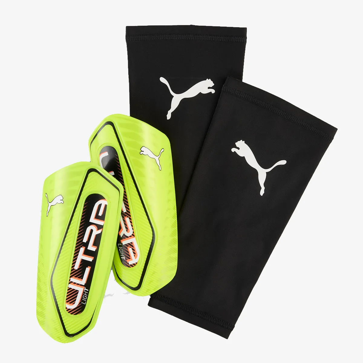 PUMA Štitnici za potkoljenice ULTRA Light Sleeve Yellow Alert-Puma Bla