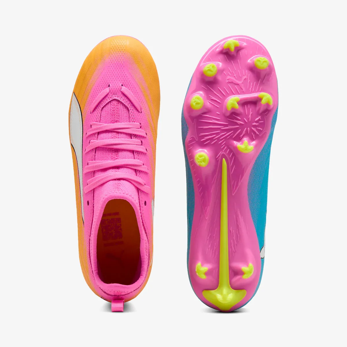 PUMA Kopačke ULTRA 6 MATCH FG/AG Jr Poison Pink-PUMA 