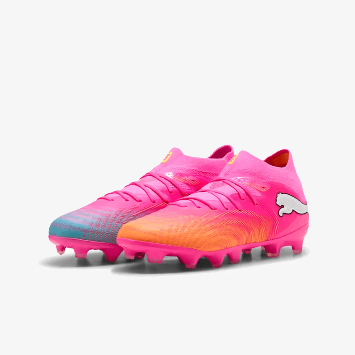 PUMA Kopačke FUTURE 9 PRO FG/AG Jr Poison Pink-Sun St 