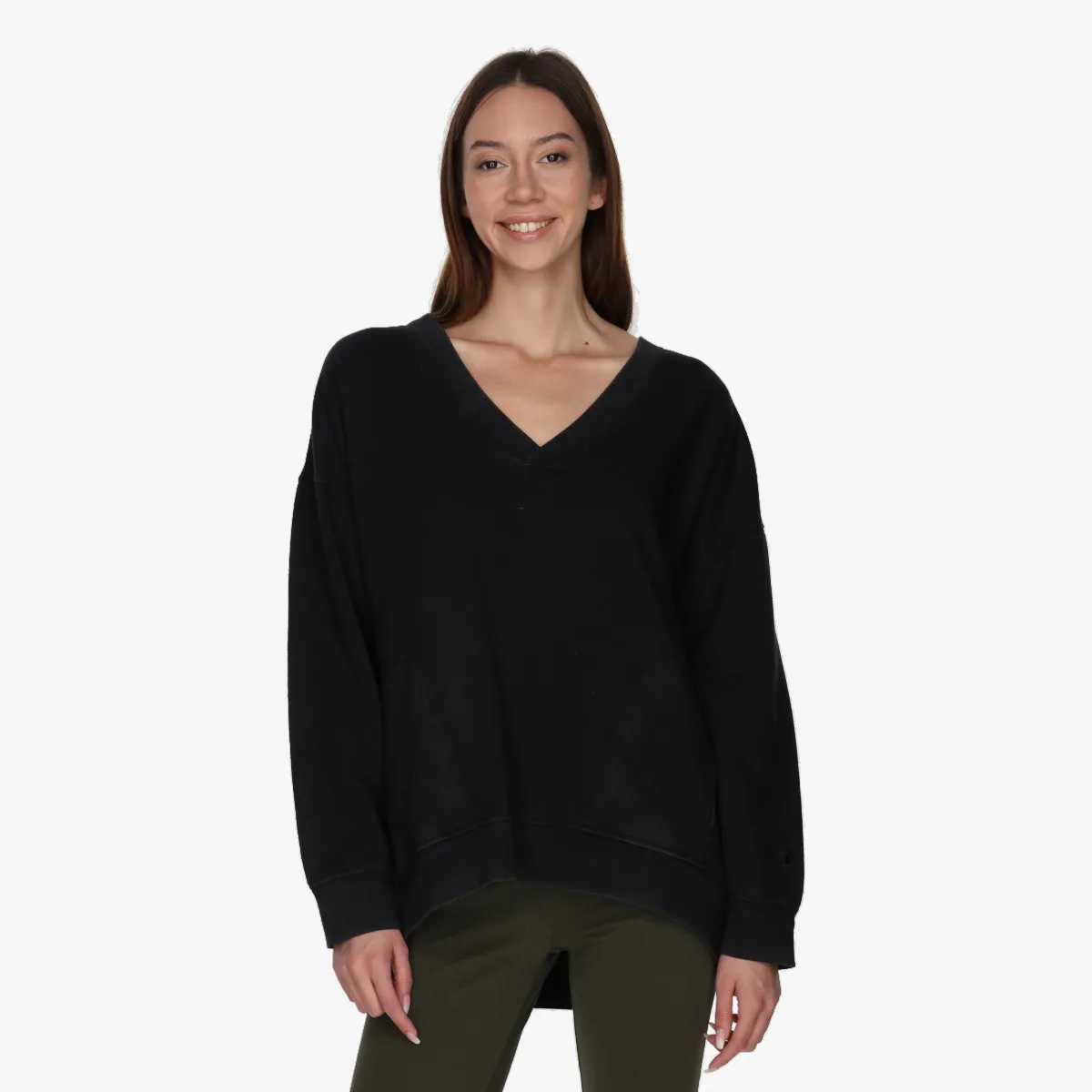 CHAMPION Majica bez kragne V-Neck Sweatshirt 