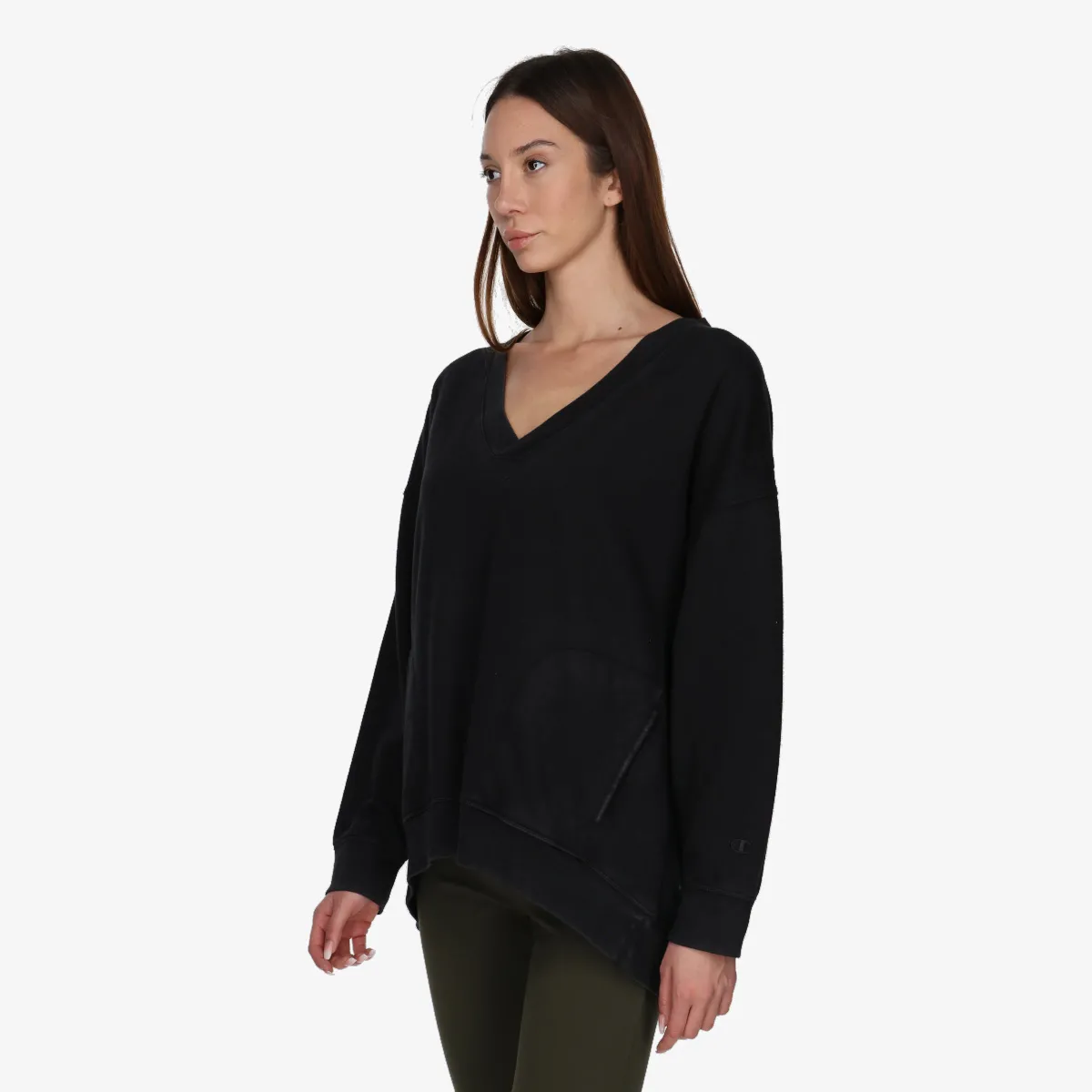CHAMPION Majica bez kragne V-Neck Sweatshirt 