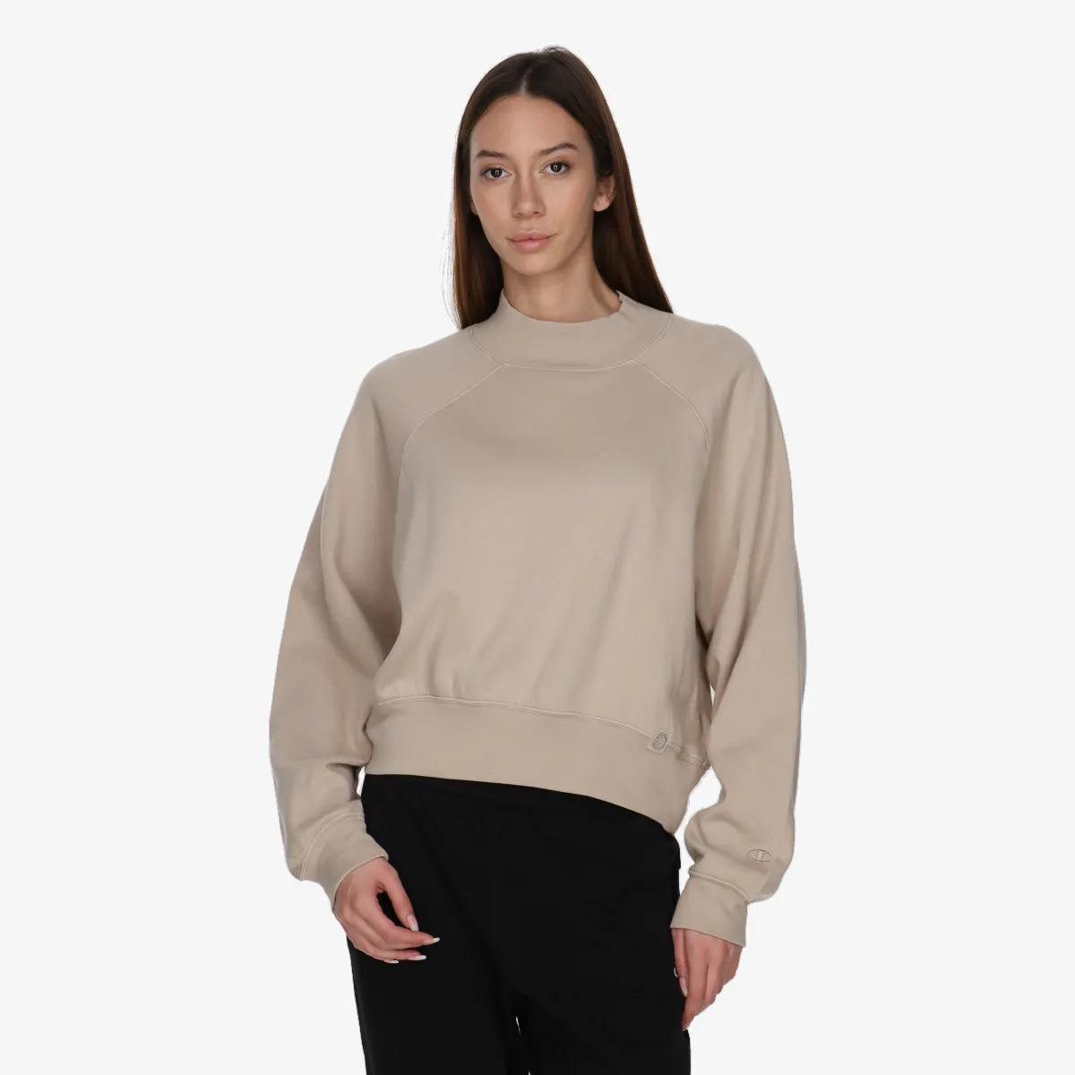 CHAMPION Majica bez kragne Mock Turtle Neck Long Sleeves Sweatshirt 