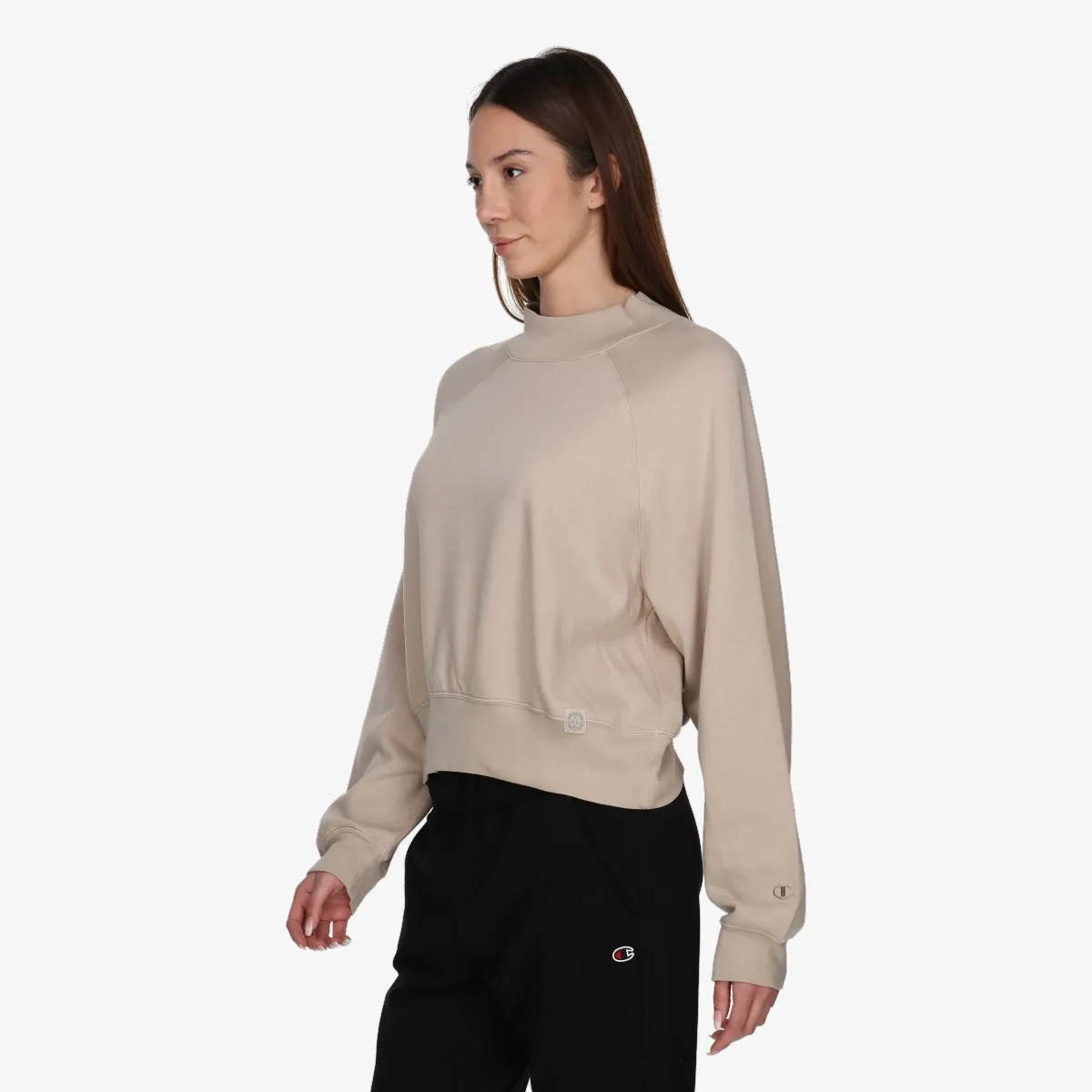 CHAMPION Majica bez kragne Mock Turtle Neck Long Sleeves Sweatshirt 
