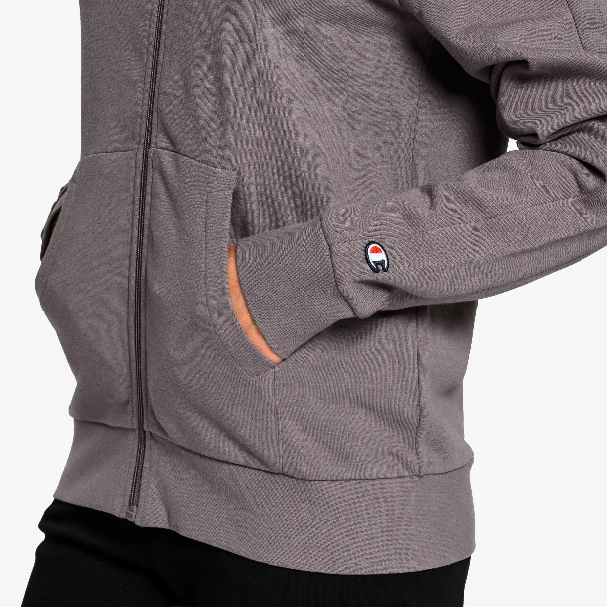 CHAMPION Majica s kapuljačom s patentom GRAPHIC FULL ZIP HOODY 