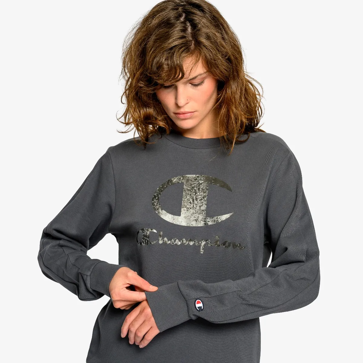 CHAMPION Majica bez kragne GRAPHIC CREWNECK 