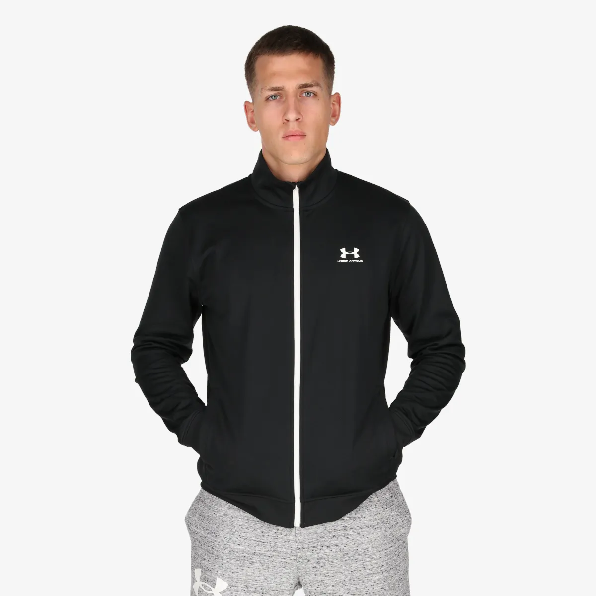 UNDER ARMOUR Majica s polu patentom SPORTSTYLE TRICOT JACKET 