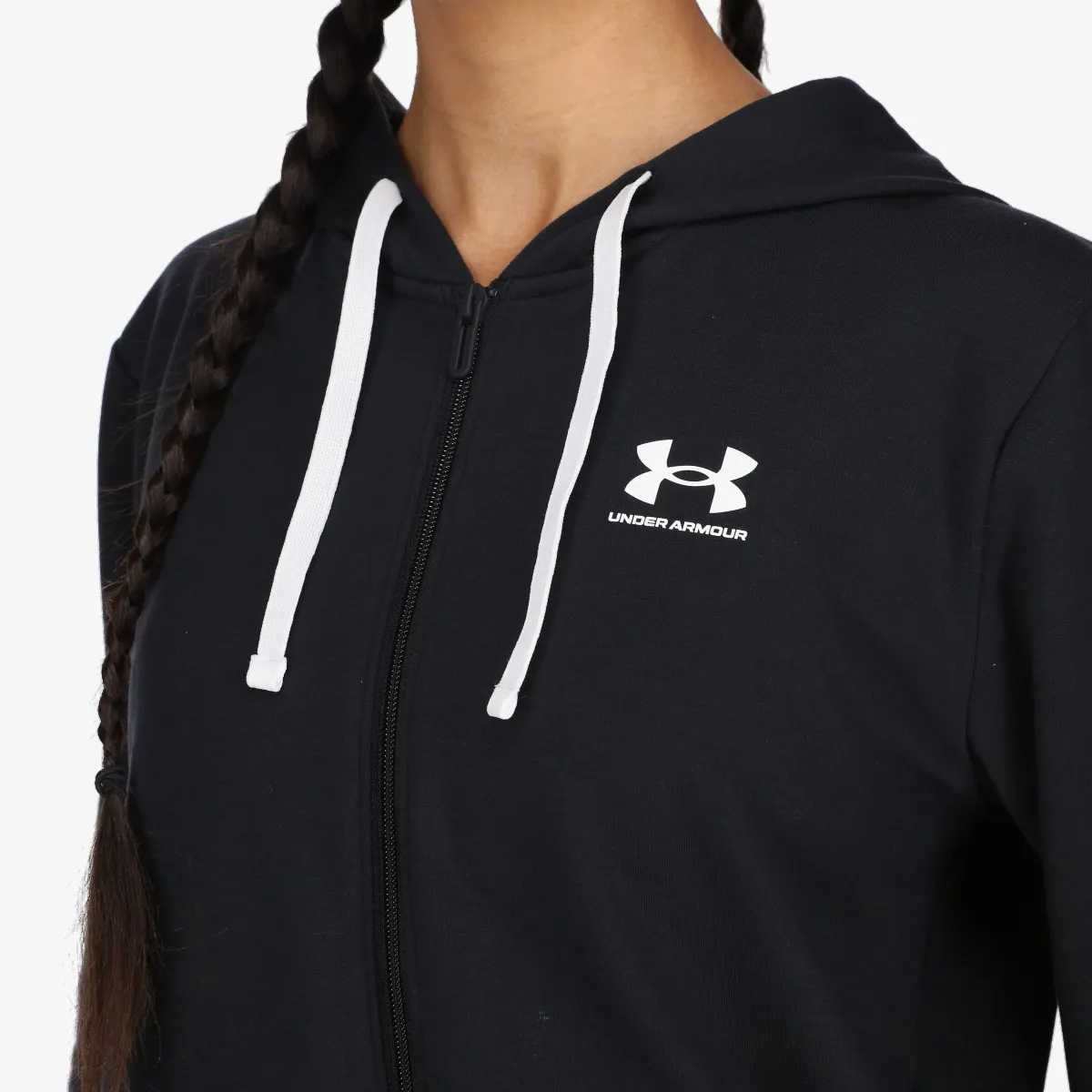 UNDER ARMOUR Majica s kapuljačom s patentom Rival Terry FZ Hoodie 