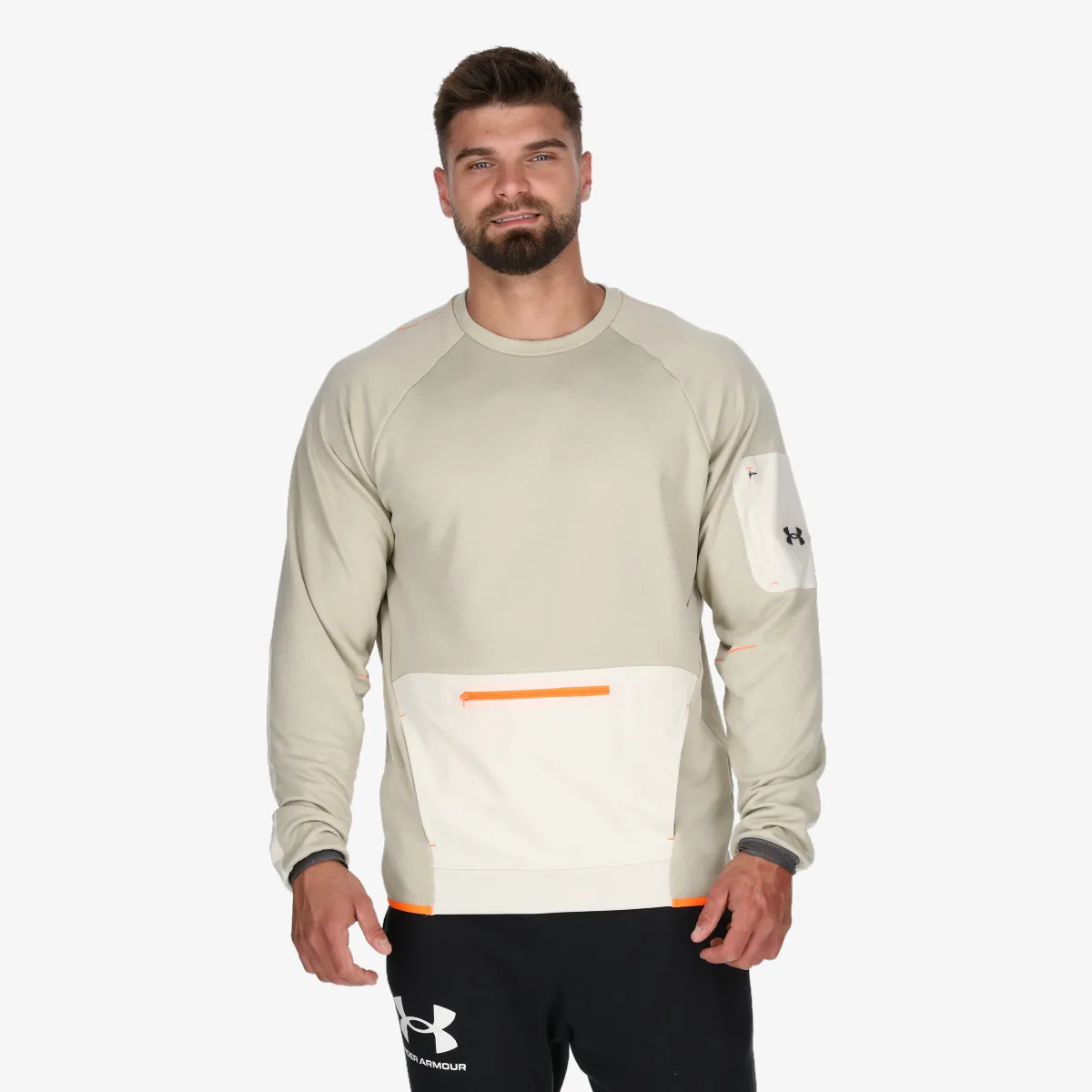 UNDER ARMOUR Majica bez kragne UA Terrain Terry Crew 