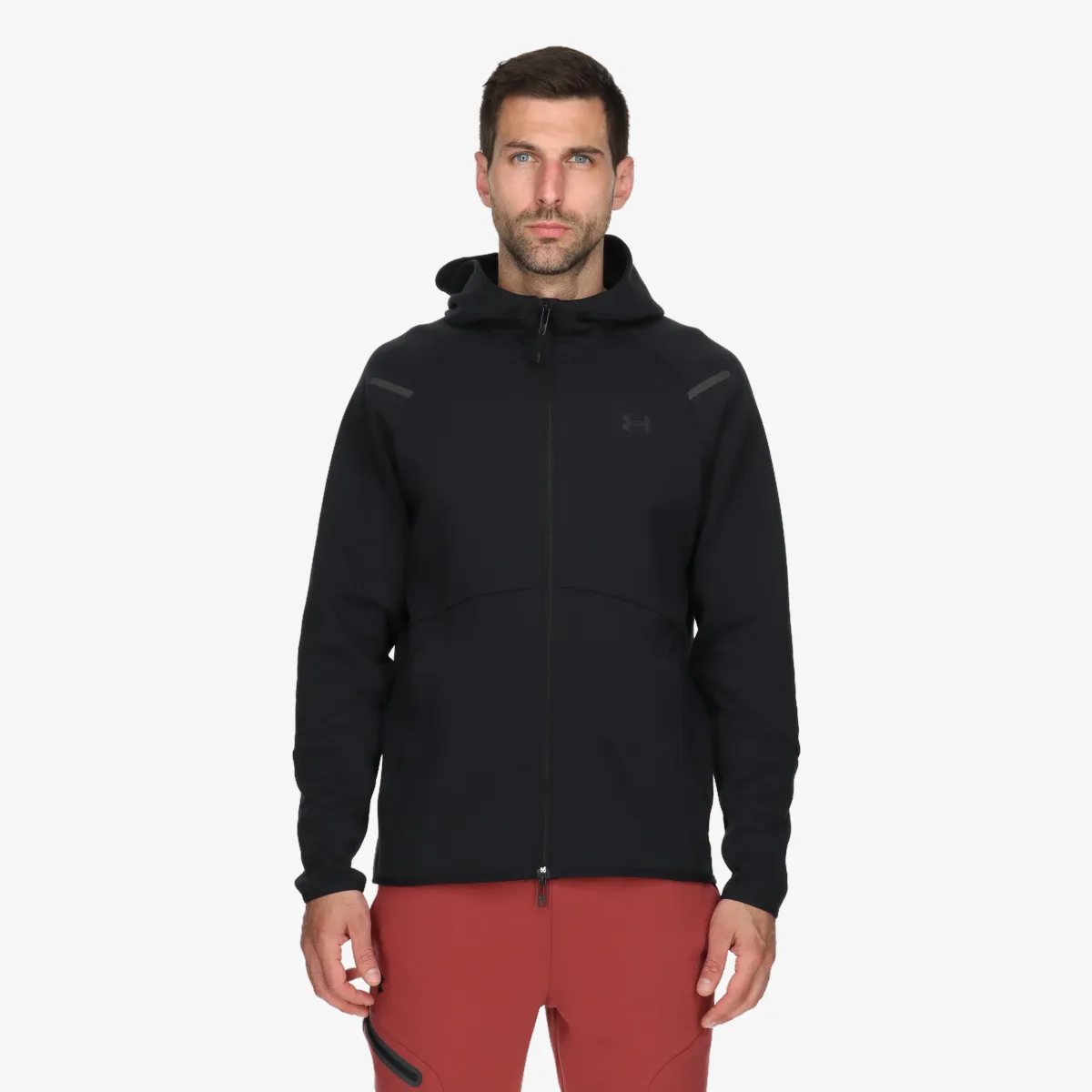 UNDER ARMOUR Majica s kapuljačom s patentom UA Unstoppable Flc FZ 