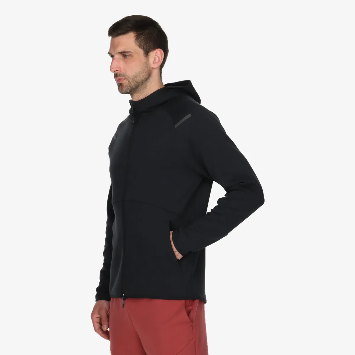 UNDER ARMOUR Majica s kapuljačom s patentom UA Unstoppable Flc FZ 