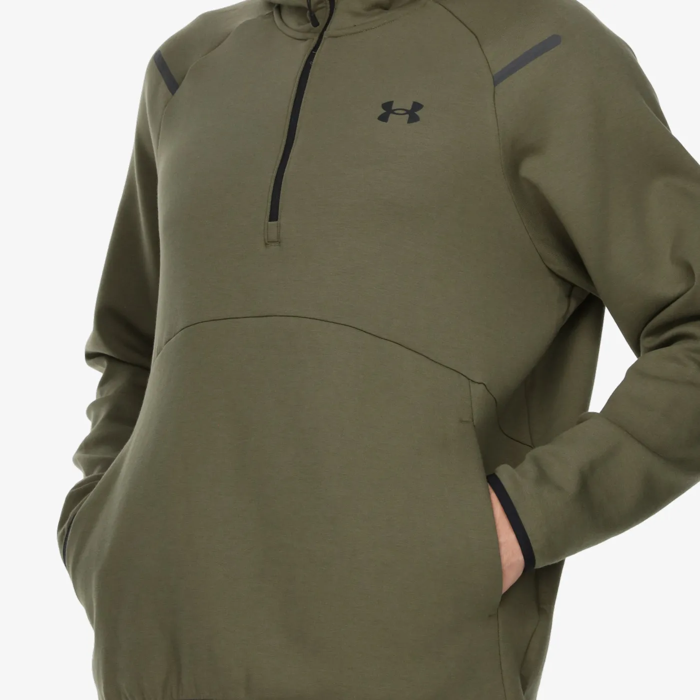 UNDER ARMOUR Majica s kapuljačom s polu patentom UA Unstoppable Flc Hoodie 
