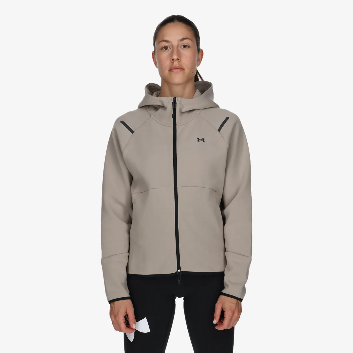 UNDER ARMOUR Majica s kapuljačom s patentom Unstoppable Flc FZ 