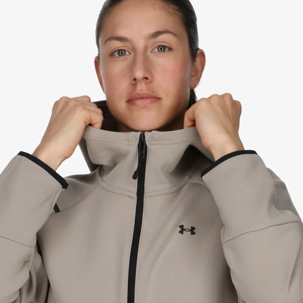 UNDER ARMOUR Majica s kapuljačom s patentom Unstoppable Flc FZ 