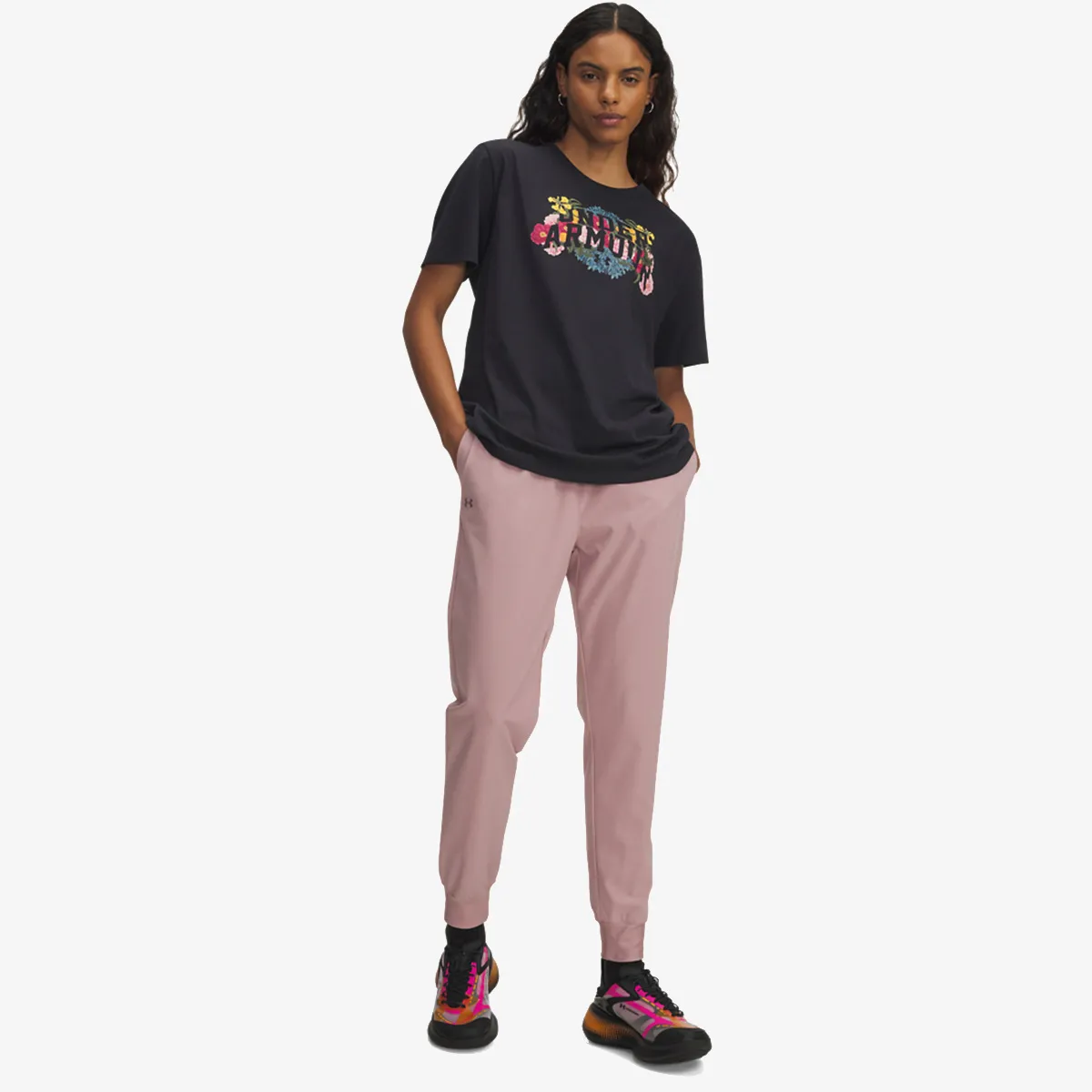 UNDER ARMOUR Hlače UA Rival Hi Rise Woven Pant