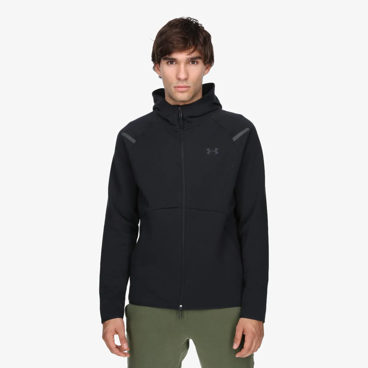 UNDER ARMOUR Majica s kapuljačom s patentom UA Unstoppable Flc FZ HD EU 