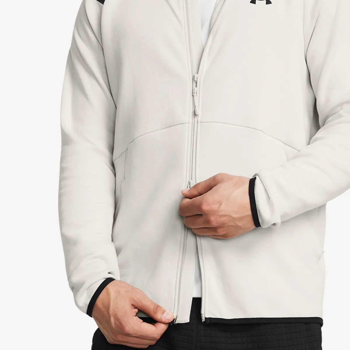 UNDER ARMOUR Majica s kapuljačom s patentom UA Unstoppable Flc FZ HD EU 