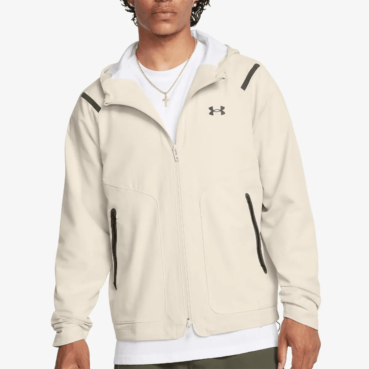 UNDER ARMOUR Majica s kapuljačom s patentom UA Unstoppable Jacket LC 