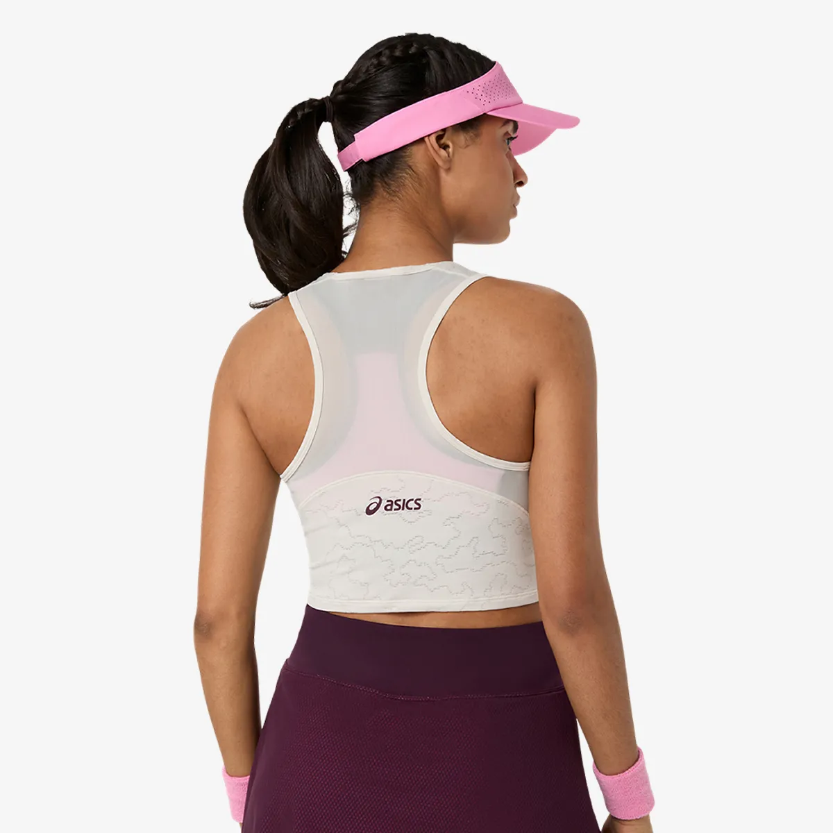 ASICS Top i majica bez rukava MATCH JACQUARD CROP TOP 