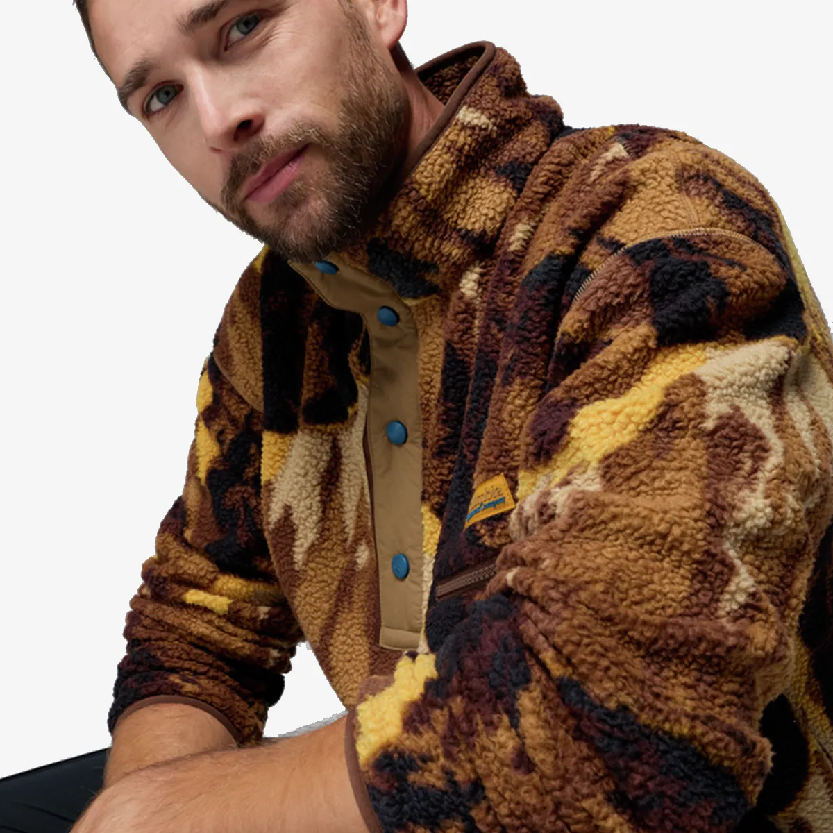 COLUMBIA Majica s polu patentom Helvetia™ II Printed Half Snap Fleece