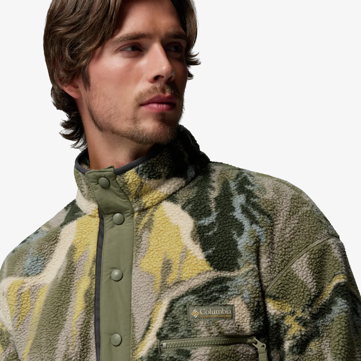 COLUMBIA Majica s polu patentom Helvetia™ II Printed Half Snap Fleece 