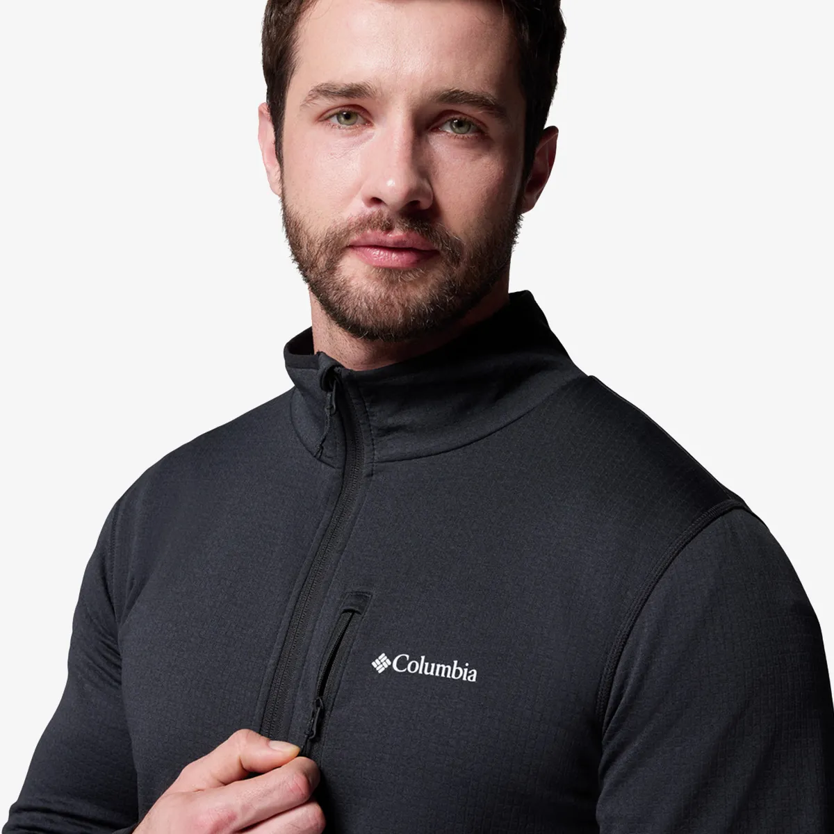 COLUMBIA Majica s patentom Essential Hike™ Grid Fleece Full Zip
