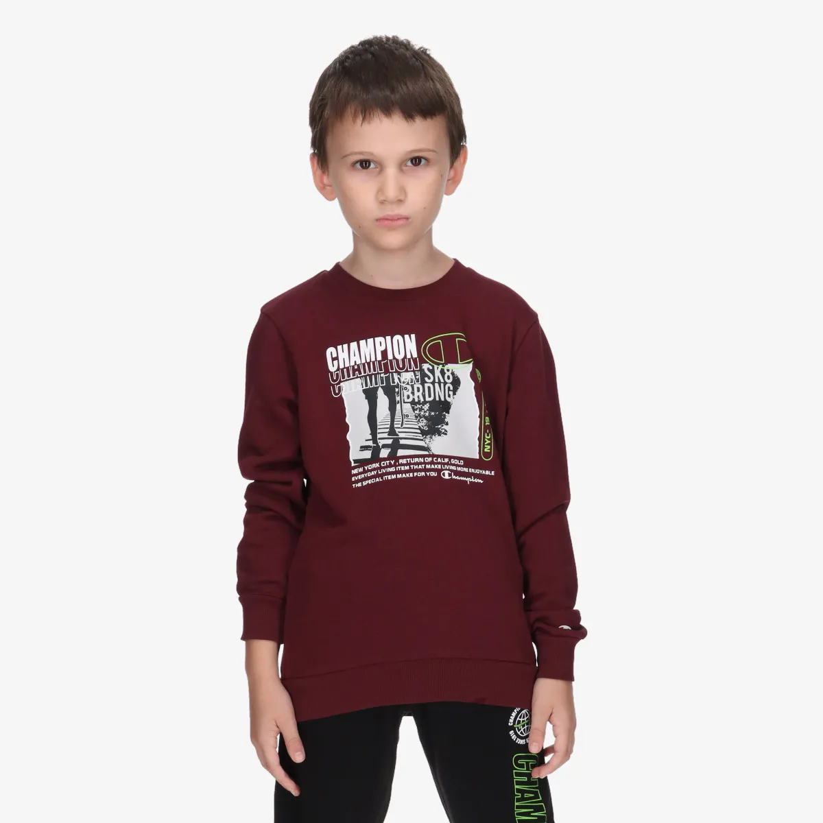 CHAMPION Majica bez kragne SKATE LIFE CREWNECK 