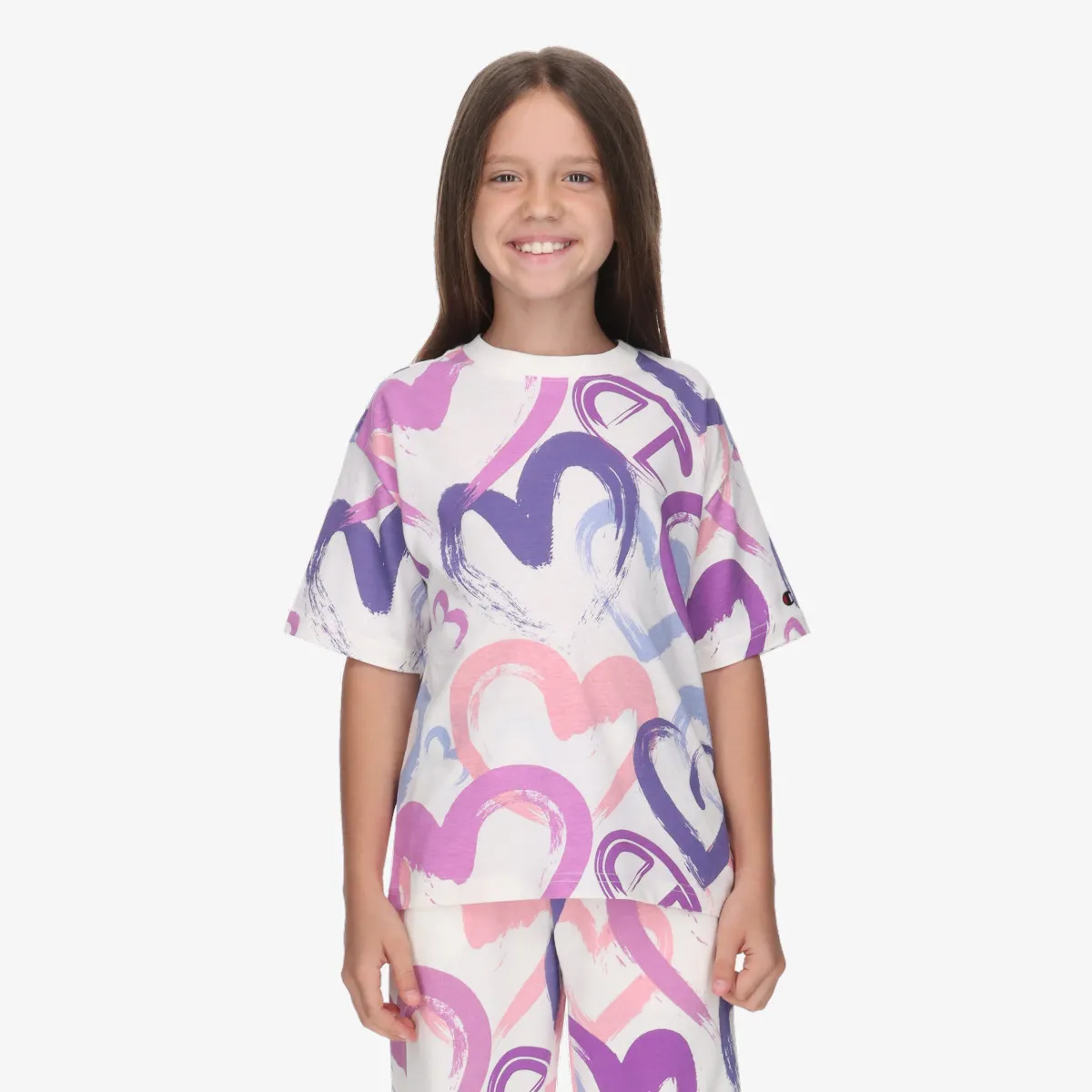 CHAMPION T-Shirt ALL OVER HEART T-SHIRT