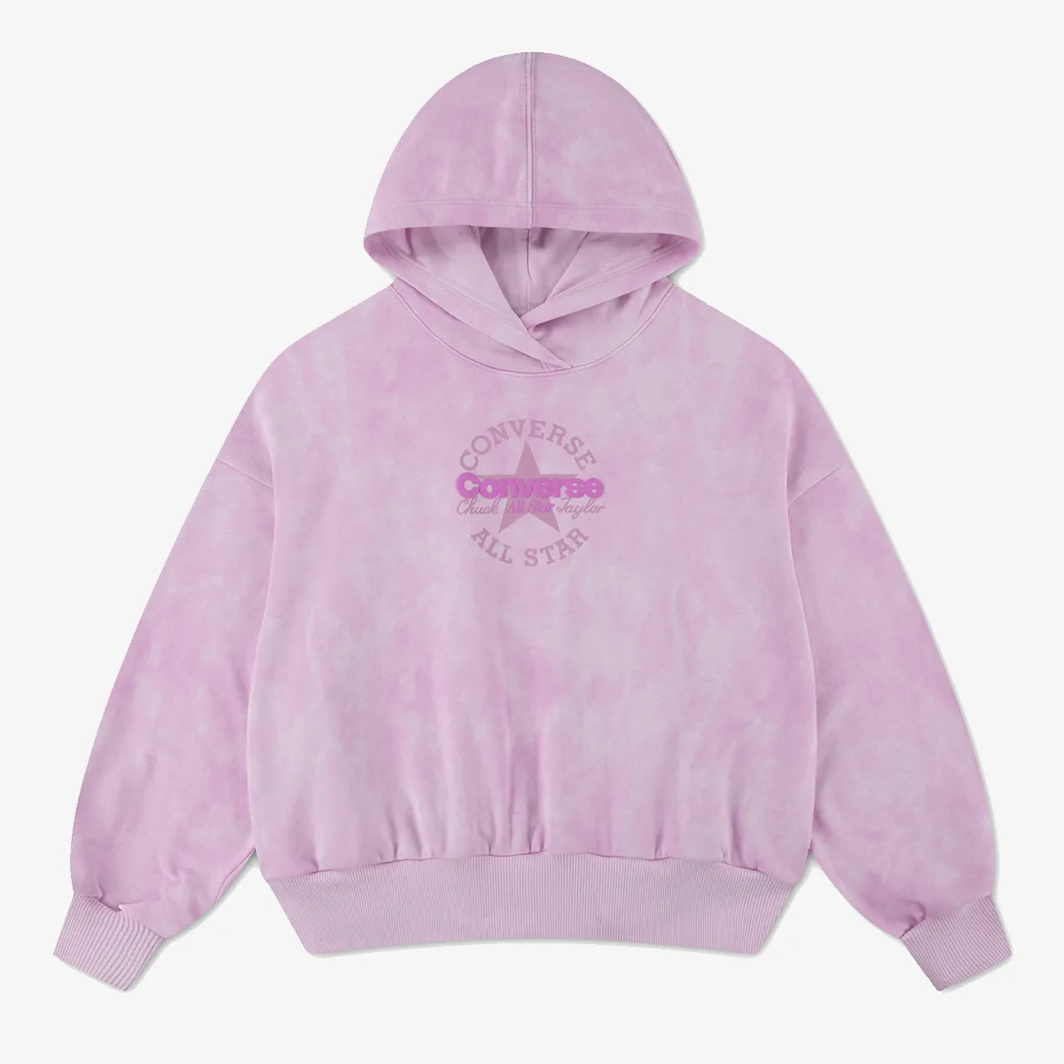 CONVERSE Majica s kapuljačom CNVG PRINTED WASH RELAXED HOOD 