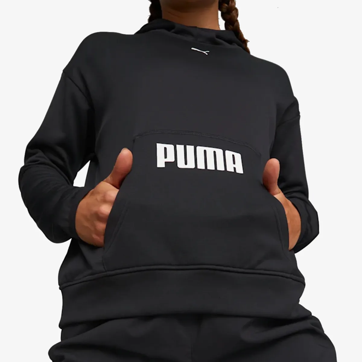 PUMA Majica s kapuljačom TRAIN ALL DAY HOODIE PUMA BLACK 