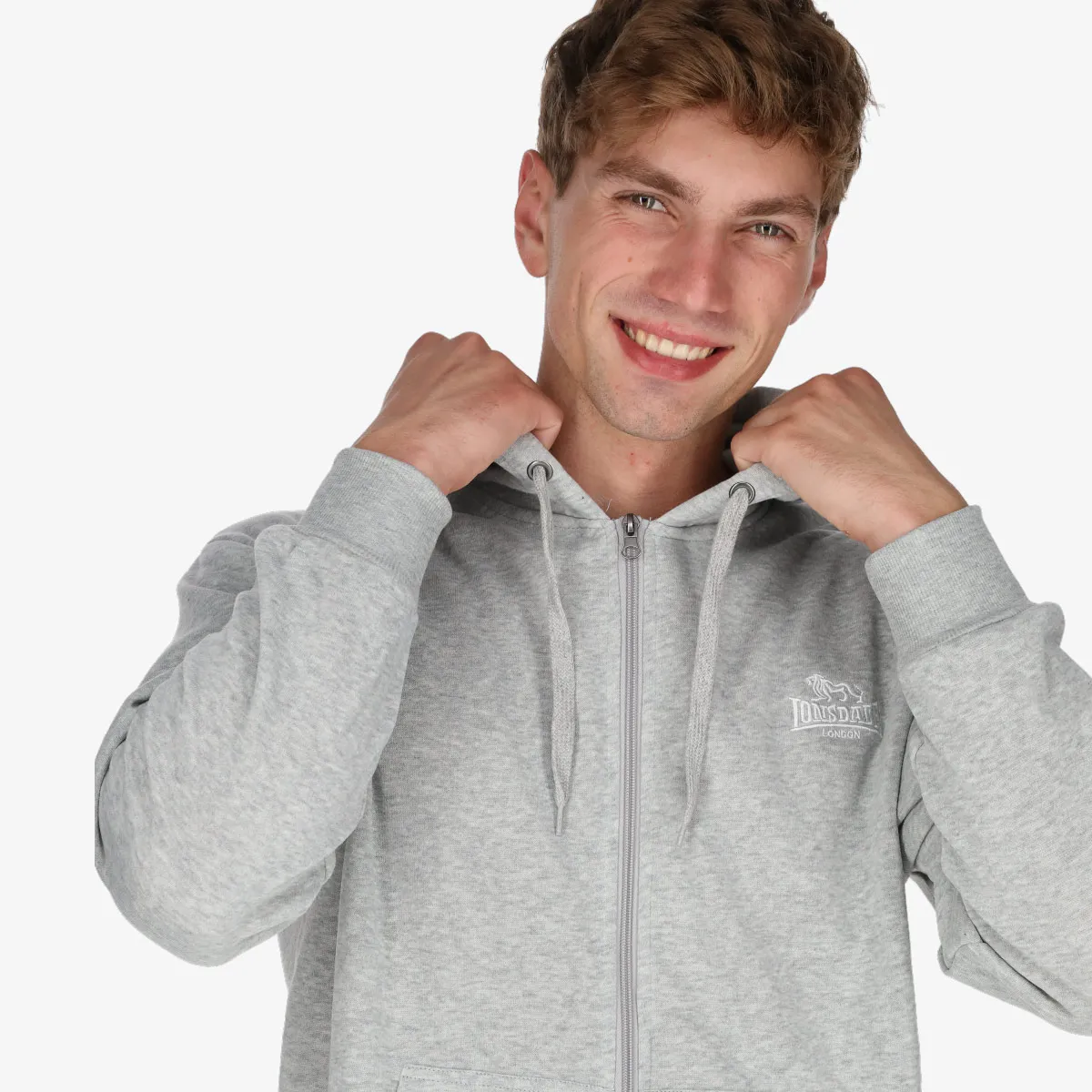 LONSDALE Majica s kapuljačom s patentom LNSD MEN'S FULL ZIP HOODY