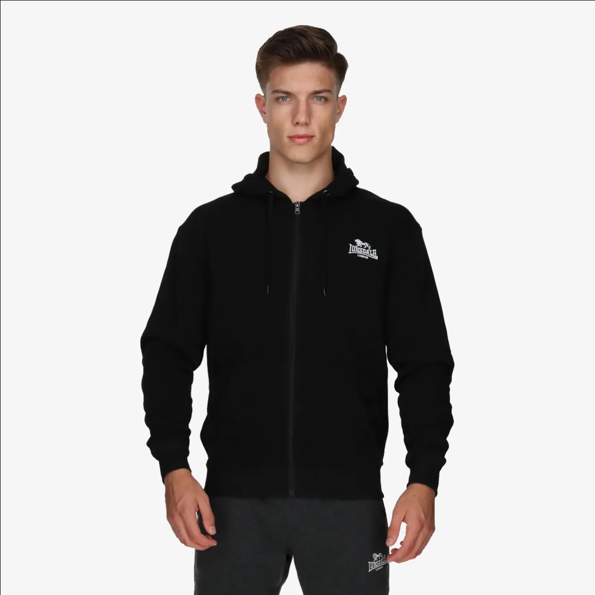 LONSDALE Majica s kapuljačom s patentom LNSD MEN'S FULL ZIP HOODY