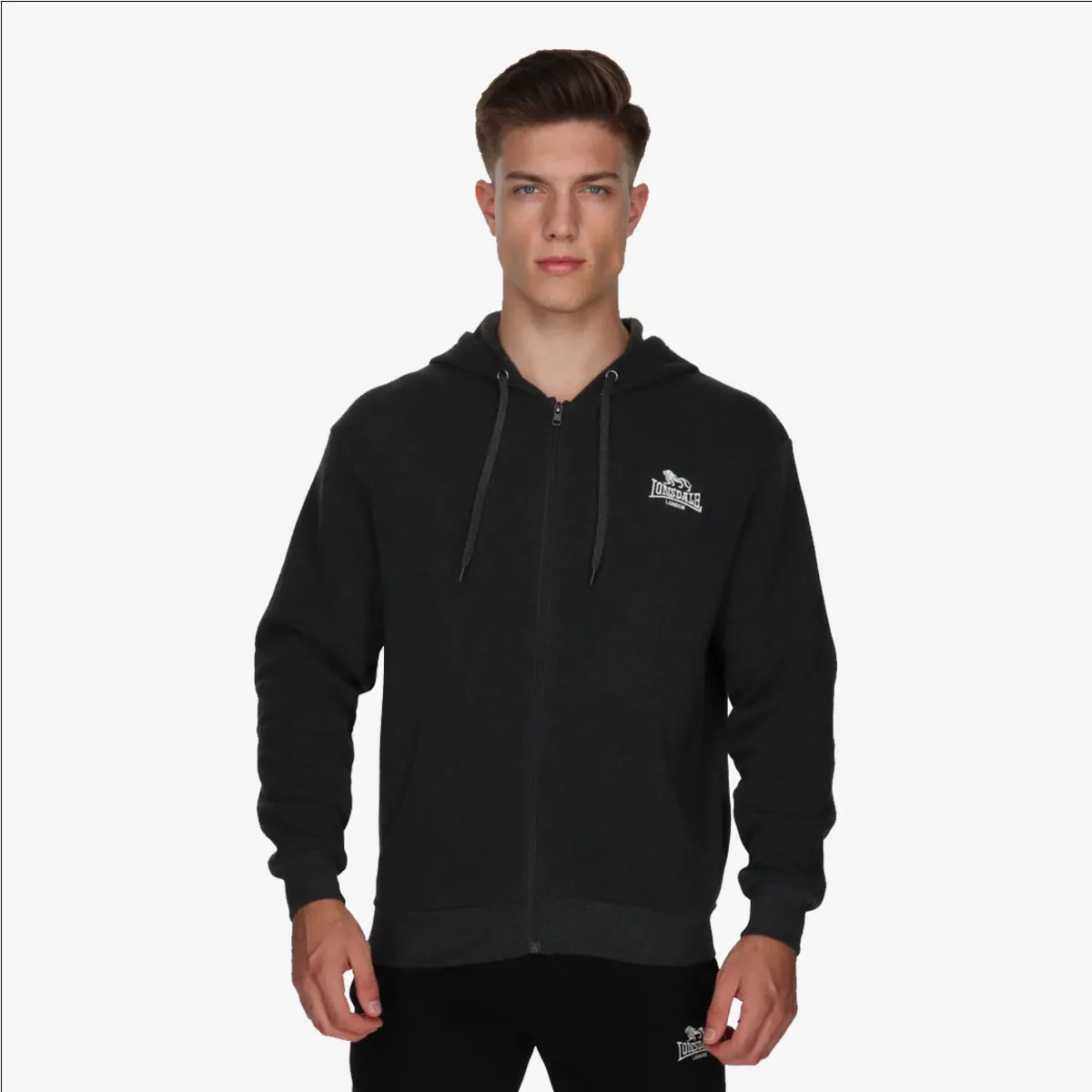 LONSDALE Majica s kapuljačom s patentom LNSD MEN'S FULL ZIP HOODY