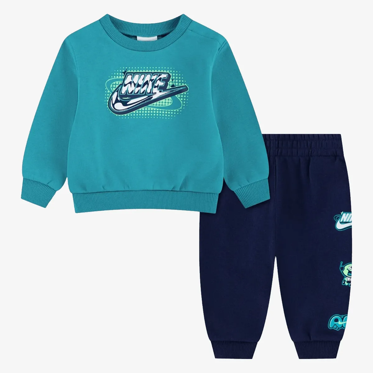 NIKE Trenirka NKB B NSW BRAND A FLC CREW SET