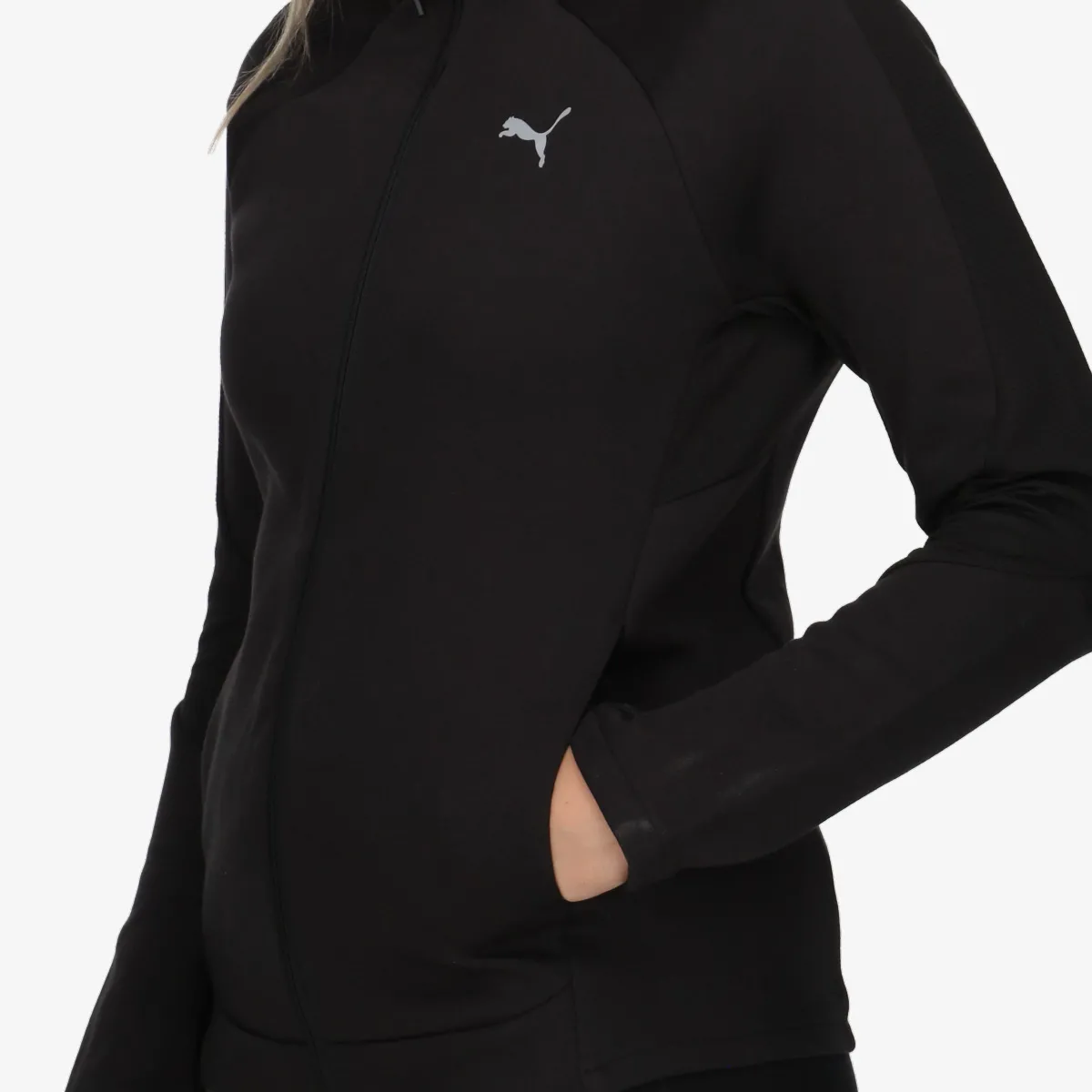 PUMA Majica s kapuljačom s patentom PUMA EVOSTRIPE Full-Zip Hoodie
