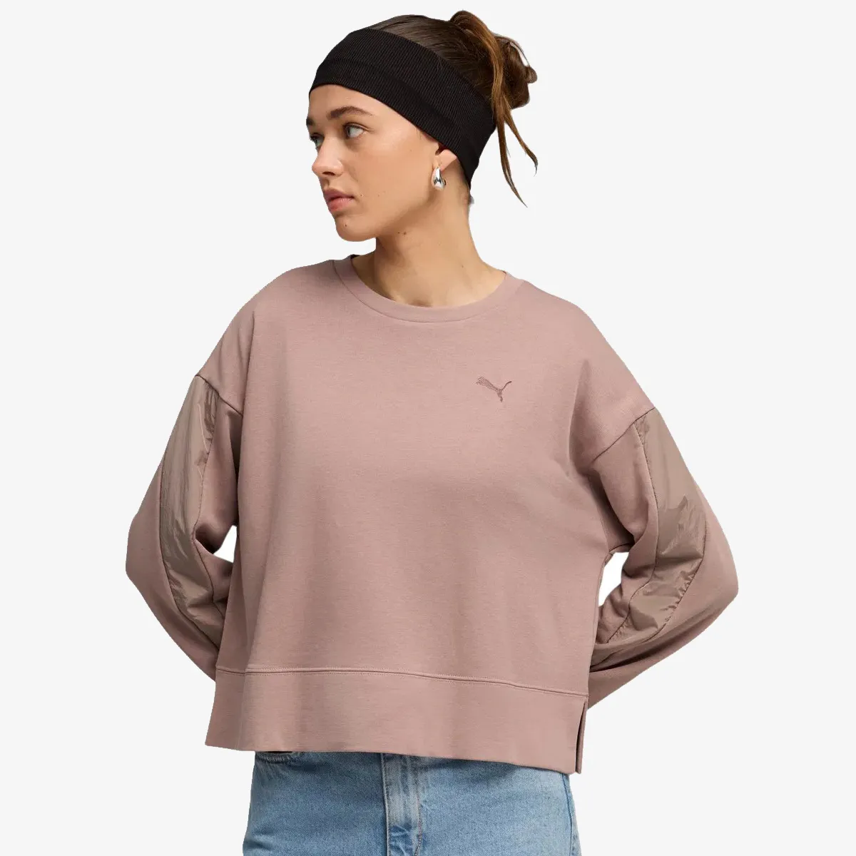 PUMA Majica bez kragne PUMA HER Relaxed Crew TR