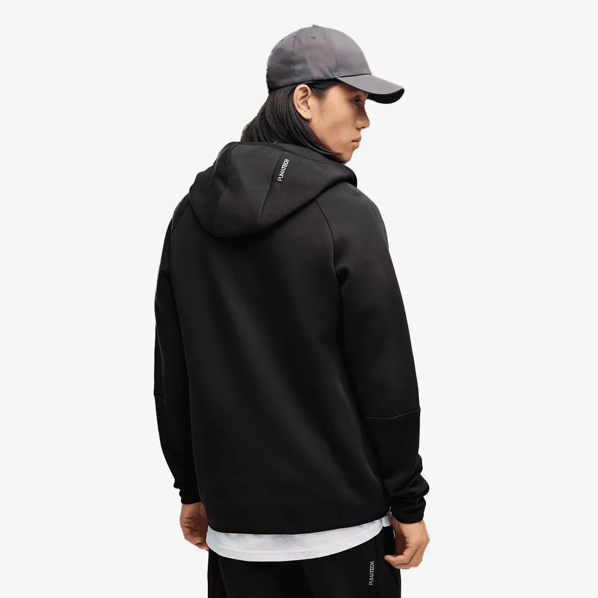 PUMA Majica s kapuljačom s patentom PUMATECH Slim Elevated Full-Zip Hoodie D