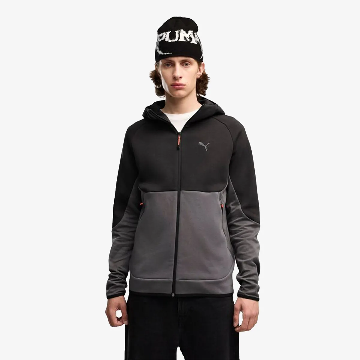 PUMA Majica s kapuljačom s patentom PUMATECH Slim Elevated Full-Zip Hoodie D