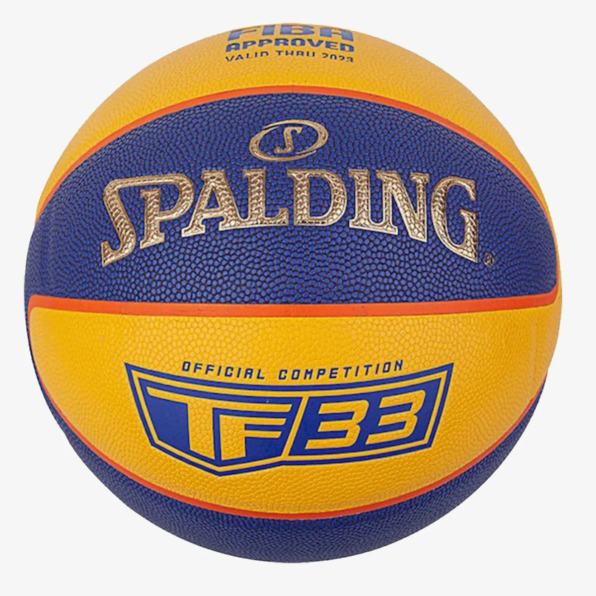 SPALDING Lopta TF-33 Gold - Yellow/Blue 2021 Sz6 Compos 