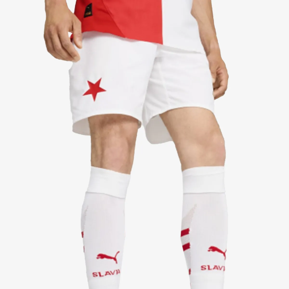 PUMA Kratke hlače SKS Shorts Promo - PUMA White-PUMA Red 