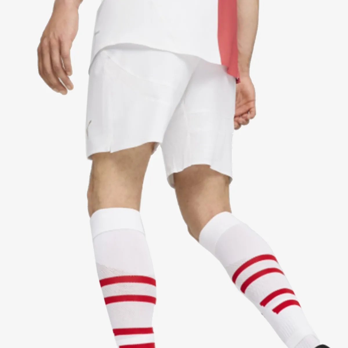 PUMA Kratke hlače SKS Shorts Promo - PUMA White-PUMA Red 