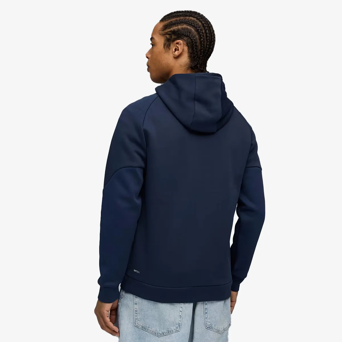 PUMA Majica s kapuljačom s patentom MCFC PUMATECH FZ Hoodie Deep Navy-Team L 