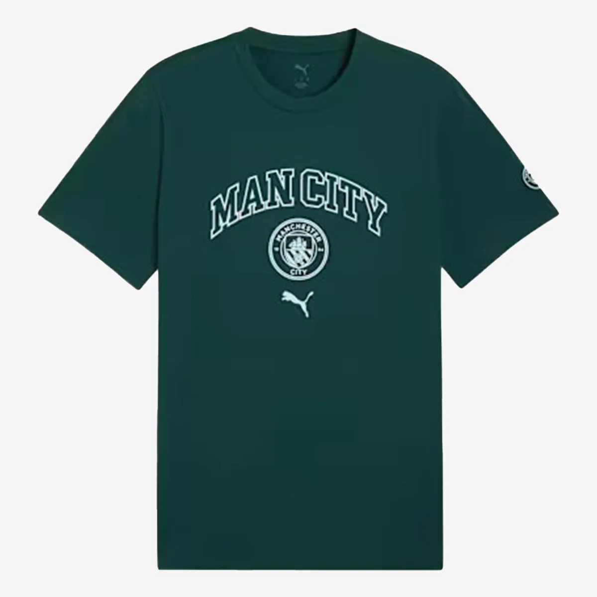 PUMA T-Shirt MCFC FtblCulture Tee Green Terrain-Sea G 