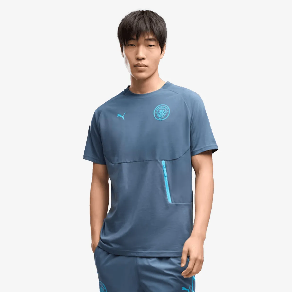 PUMA T-Shirt MCFC PUMATECH Pocket Tee