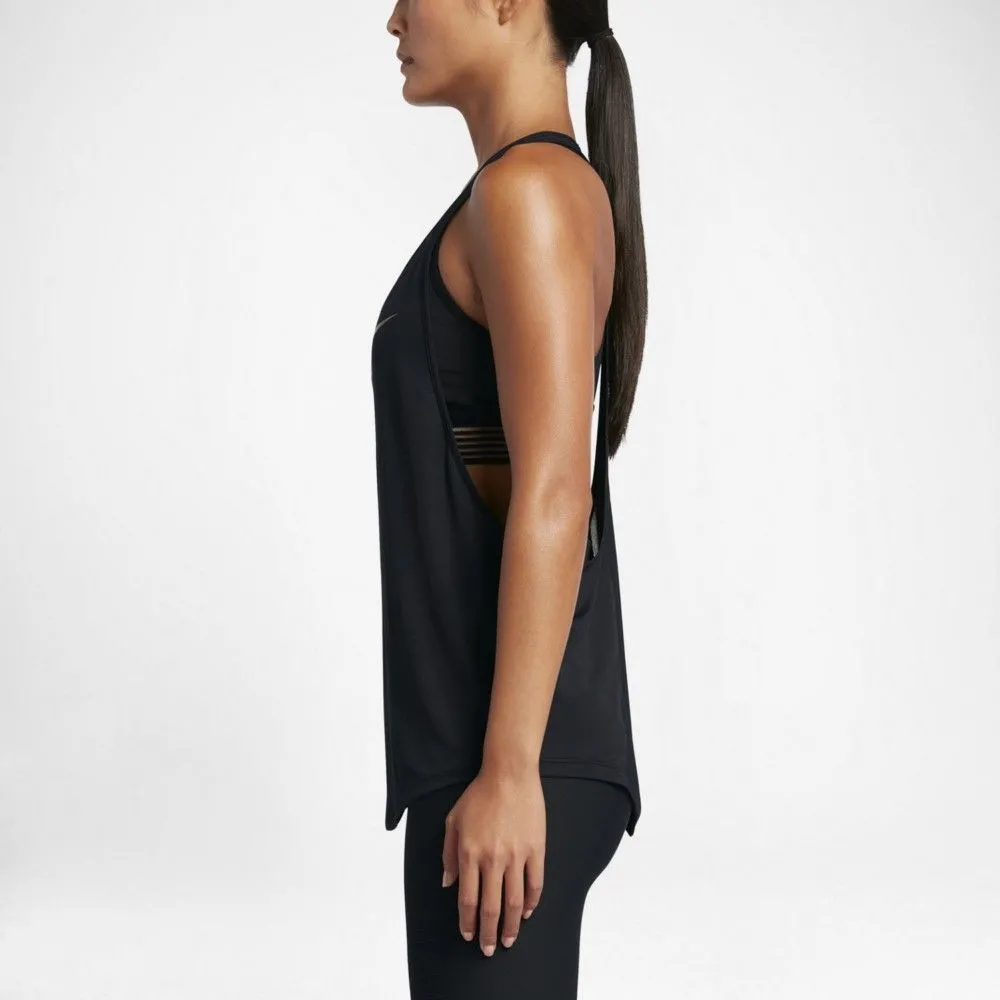 NIKE Top i majica bez rukava W TANK FLOW METALLIC 