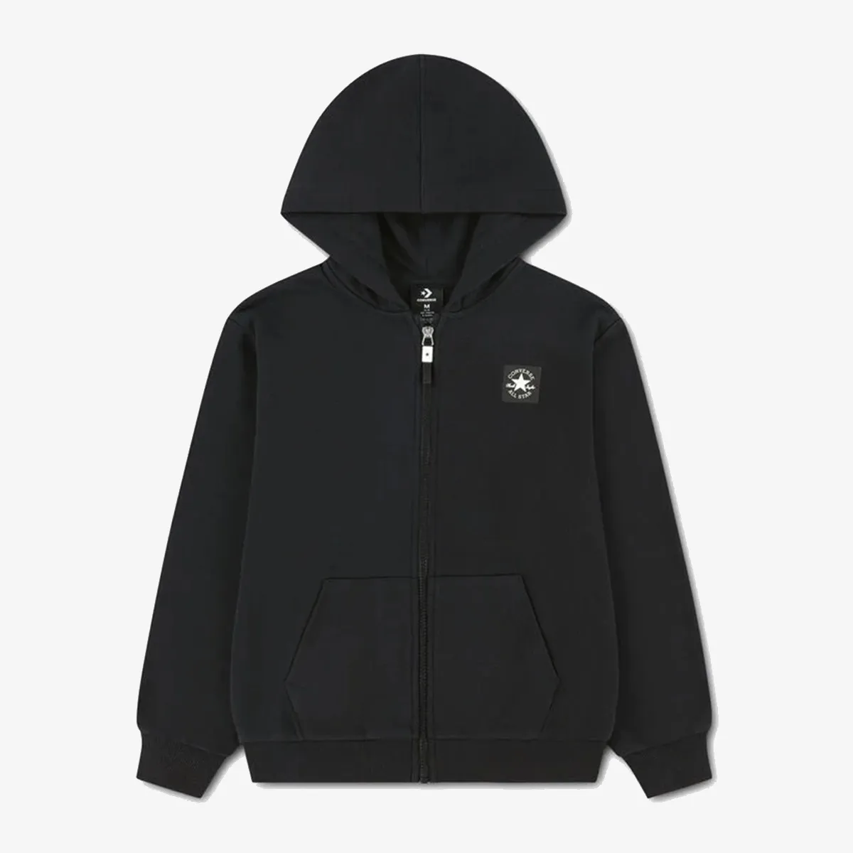 CONVERSE Majica s kapuljačom s patentom CNVB VARCITY ZIP FRONT HOODIE