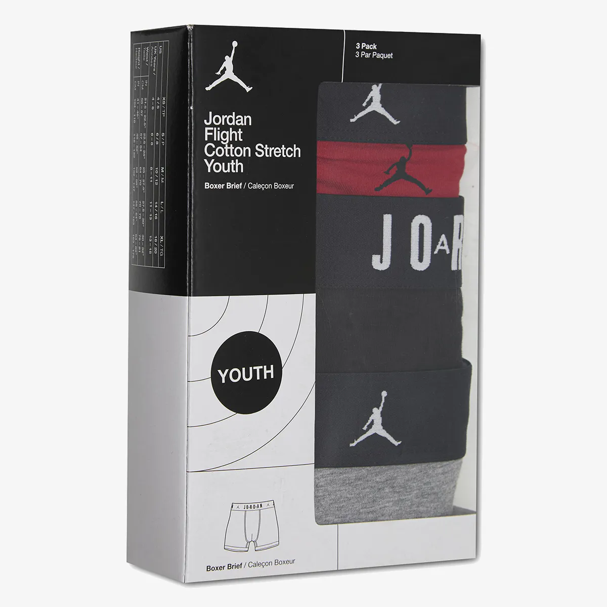 JORDAN Donje rublje JHB BOYS FLIGHT COTTON ESST 3P 