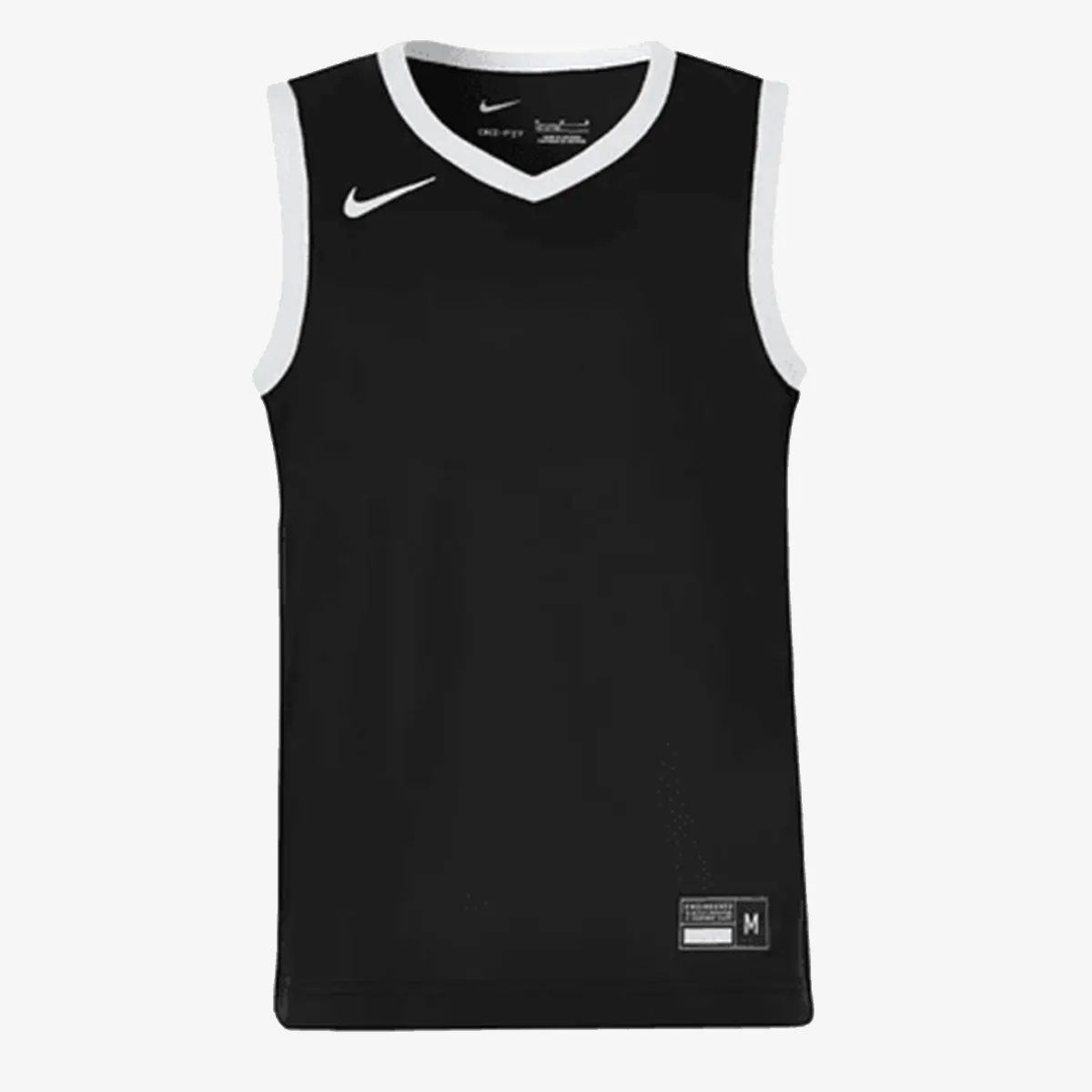 NIKE Dres Y NK TM25 BB STK JSY-BLACK/WHITE