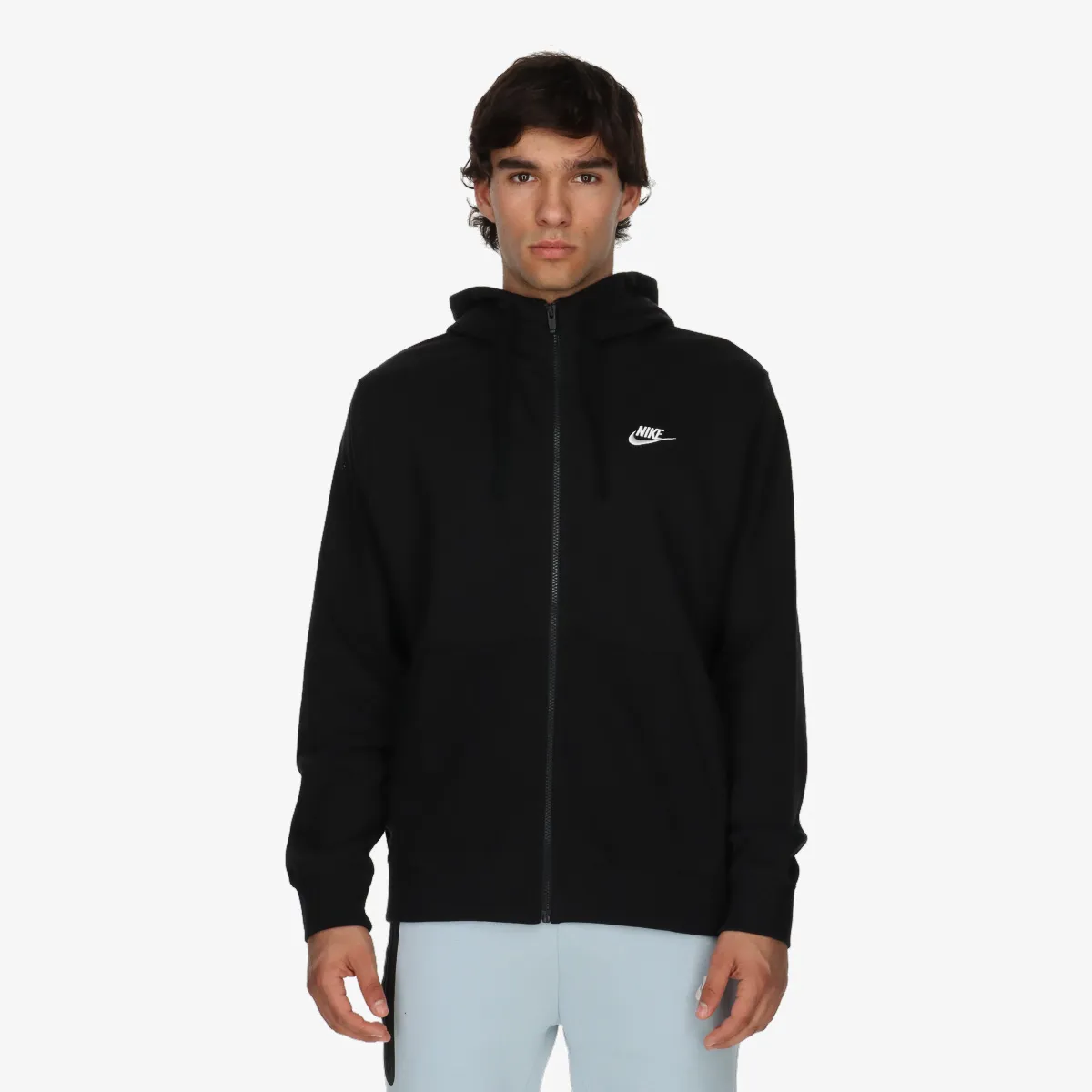 NIKE Majica s kapuljačom s patentom M NSW CLUB HOODIE FZ FT 