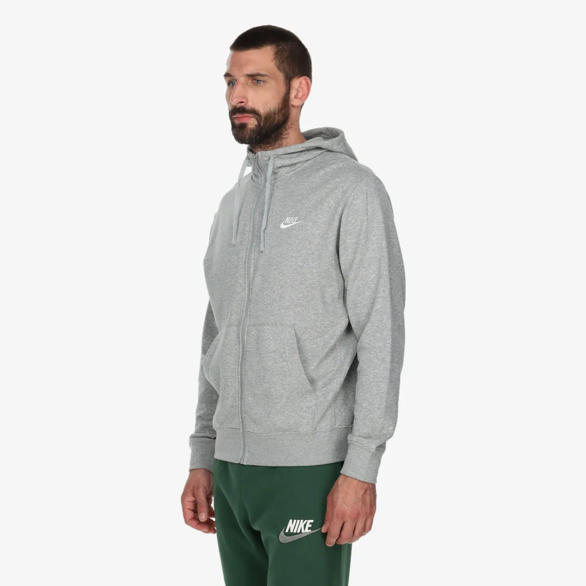 NIKE Majica s kapuljačom s patentom M NSW CLUB HOODIE FZ FT 