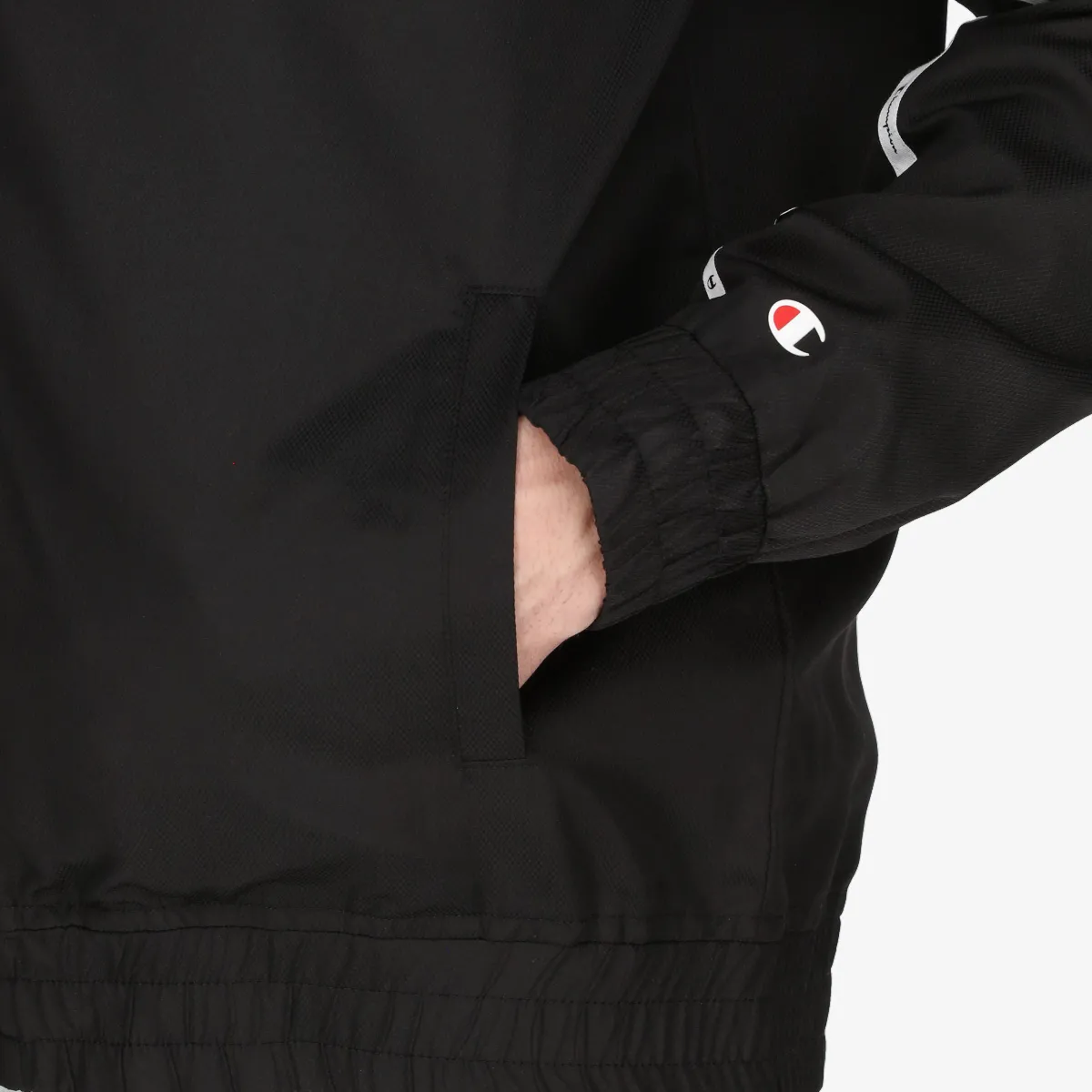 CHAMPION Majica s patentom TRAINING STRIPE FULL ZIP 